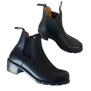 Blundstone 1671 Black Leather Heeled Chelsea Boots AU 5.5 US Women 8.5